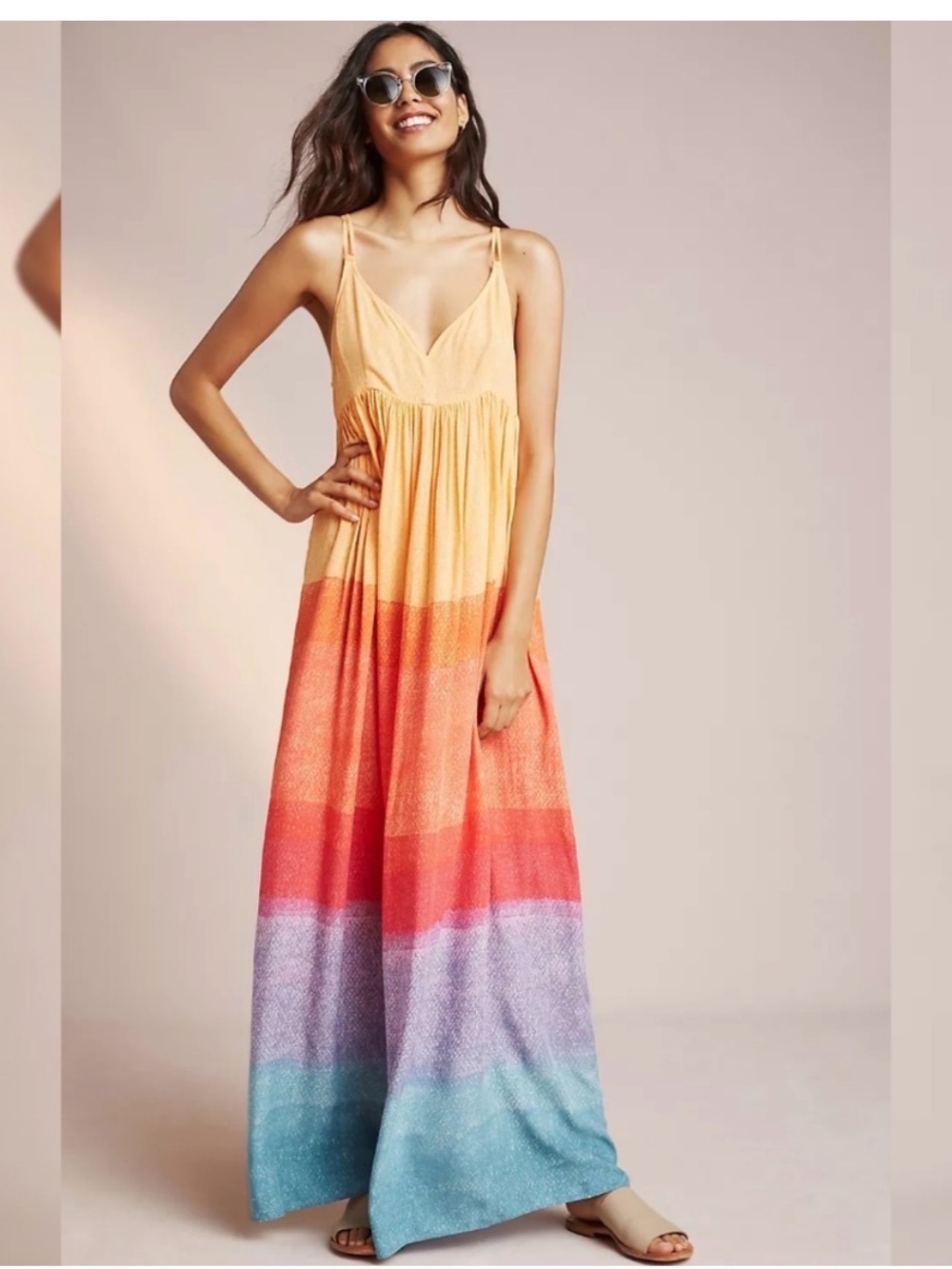 Anthropologie Carla Weeks
Setting Sun Maxi Dress